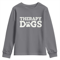 Therapy Dog Youth Sweatshirt Classic Retro Varsity Vintage Pet Partners - Wonder Print Shop