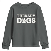 Therapy Dog Youth Sweatshirt Classic Retro Varsity Vintage Pet Partners - Wonder Print Shop