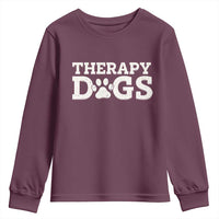Therapy Dog Youth Sweatshirt Classic Retro Varsity Vintage Pet Partners - Wonder Print Shop