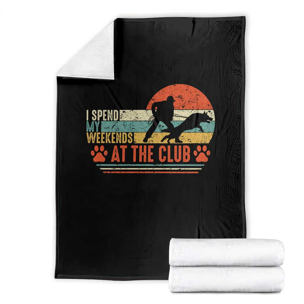 Funny IGP Bite Work Throw Blanket Schutzhund Dog Training - Wonder Print Shop