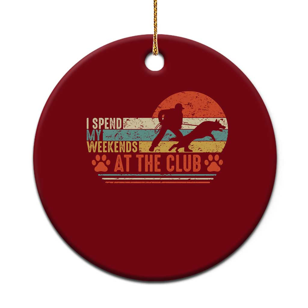 Funny IGP Bite Work Ceramic Ornament Schutzhund Dog Training - Wonder Print Shop