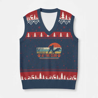 Funny IGP Bite Work V-Neck Knit Sweater Vest Schutzhund Dog Training - Wonder Print Shop