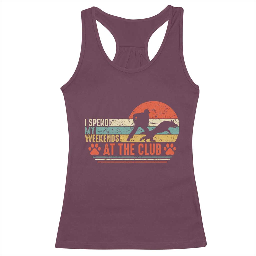 Funny IGP Bite Work Racerback Tank Top Schutzhund Dog Training - Wonder Print Shop