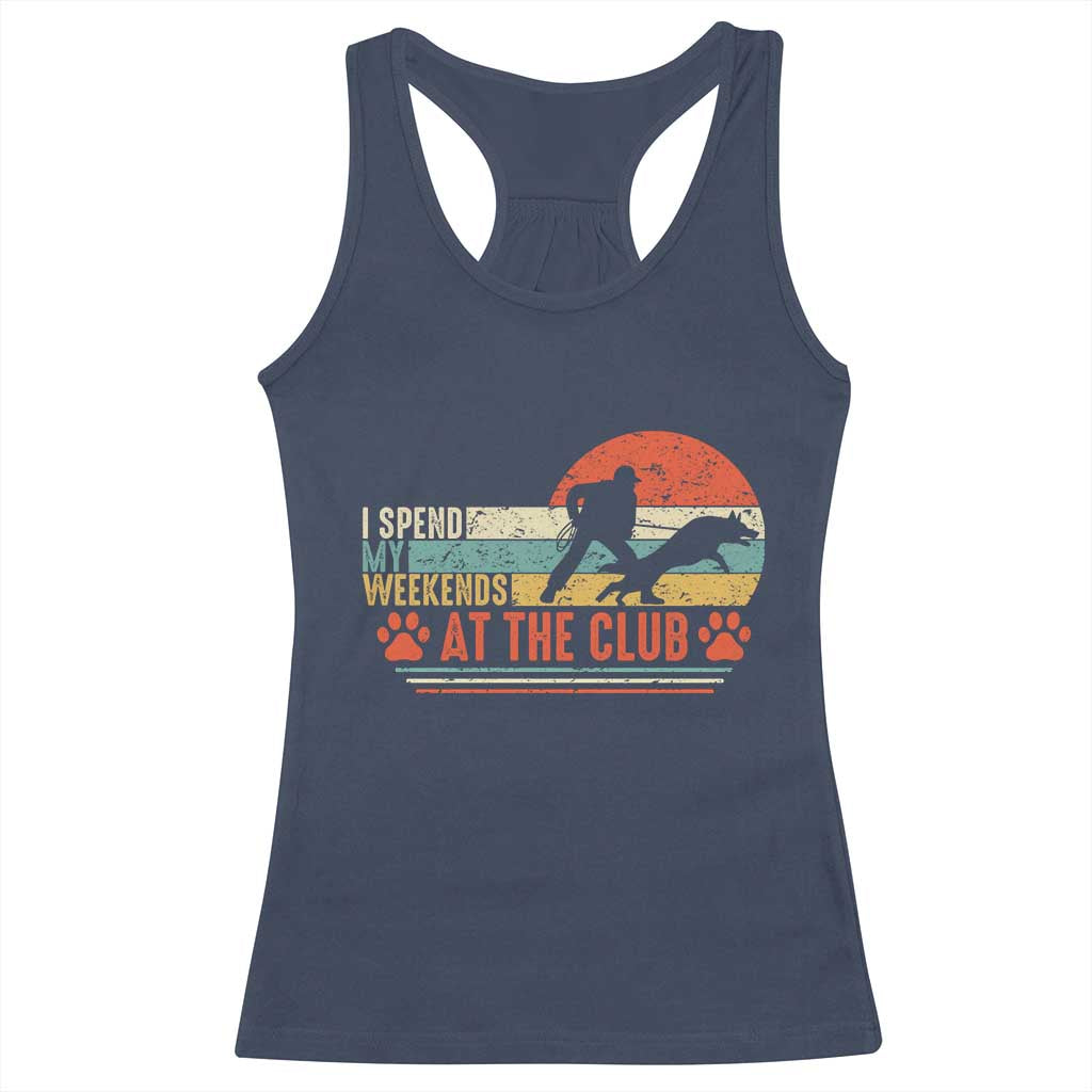 Funny IGP Bite Work Racerback Tank Top Schutzhund Dog Training - Wonder Print Shop