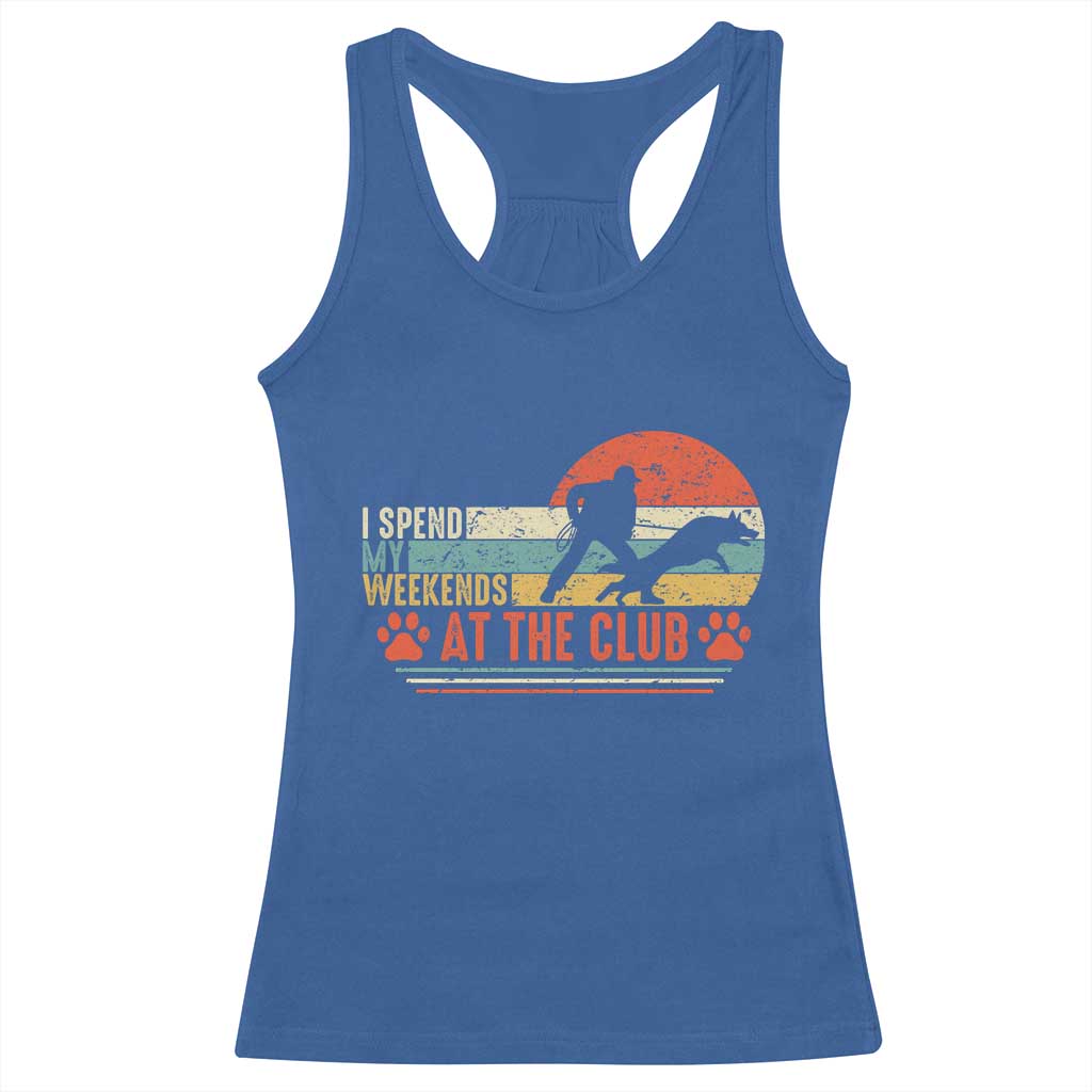 Funny IGP Bite Work Racerback Tank Top Schutzhund Dog Training - Wonder Print Shop