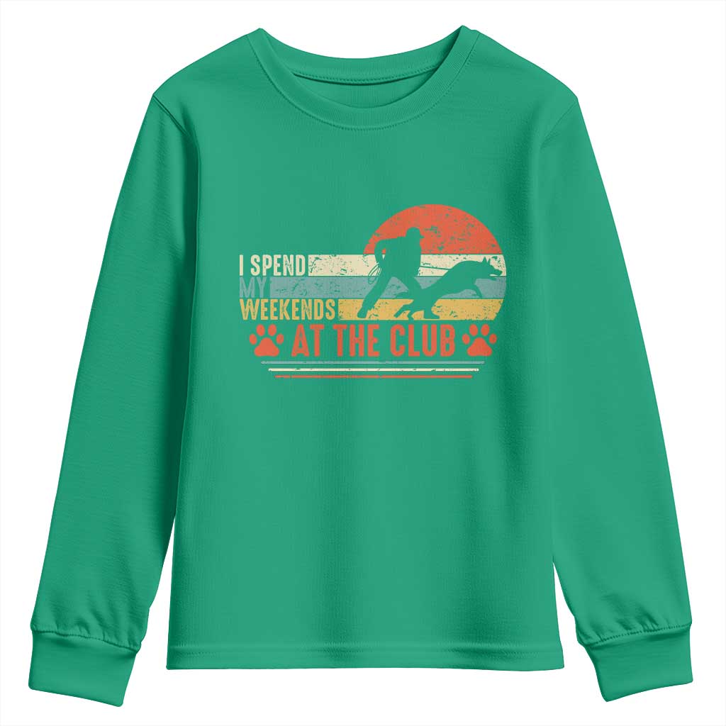 Funny IGP Bite Work Youth Sweatshirt Schutzhund Dog Training - Wonder Print Shop