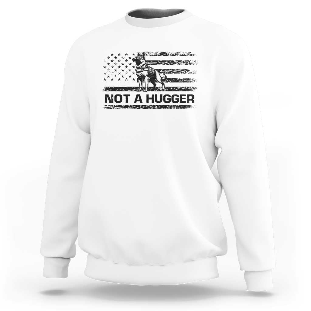 Belgian Malinois American Flag Sweatshirt K9 Dog Lovers German Shepherd - Wonder Print Shop