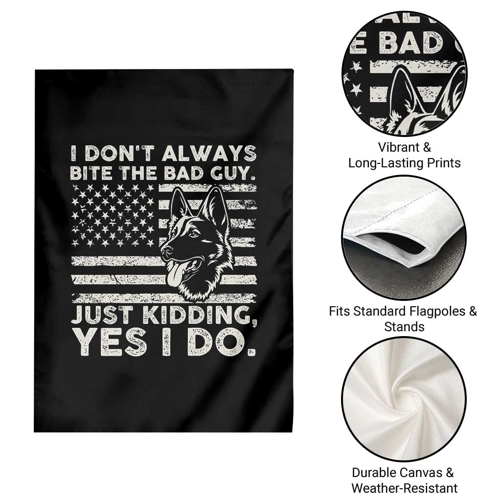Funny K9 Garden Flag Belgian Malinois American Flag Police Officer - Wonder Print Shop