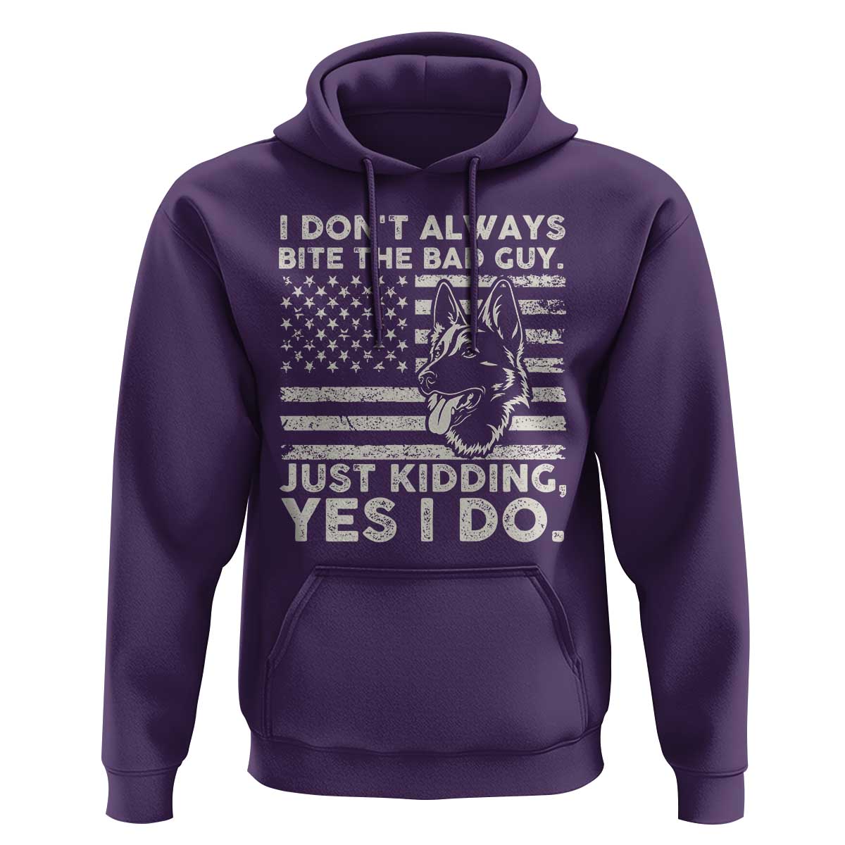 Funny K9 Hoodie Belgian Malinois American Flag Police Officer - Wonder Print Shop