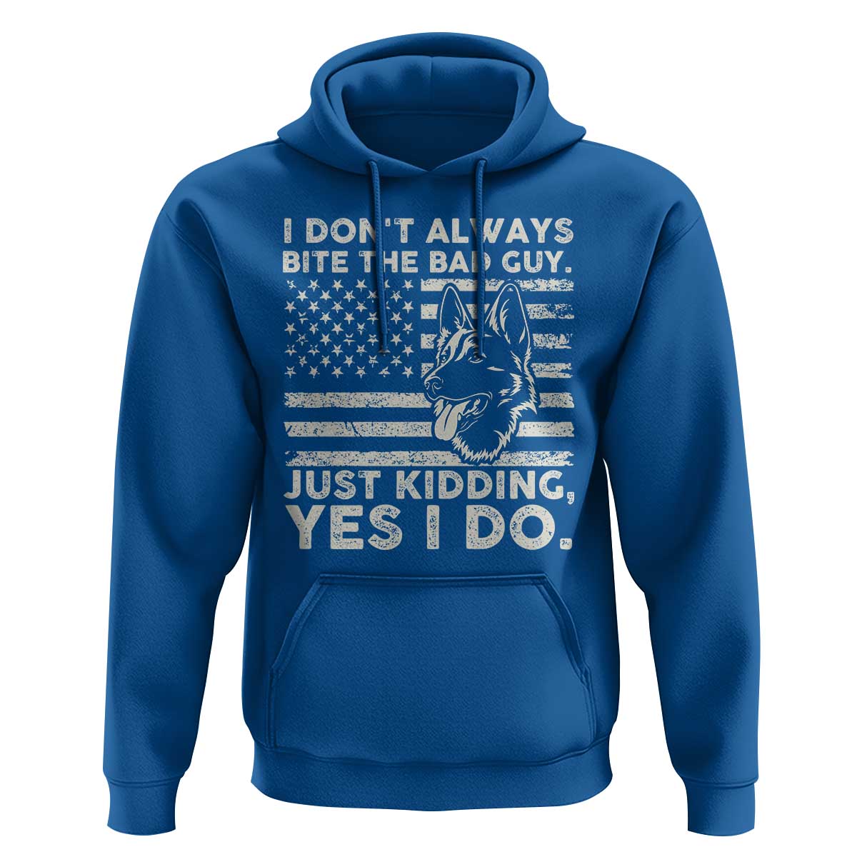 Funny K9 Hoodie Belgian Malinois American Flag Police Officer - Wonder Print Shop