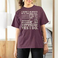 Funny K9 T Shirt For Women Belgian Malinois American Flag Police Officer - Wonder Print Shop