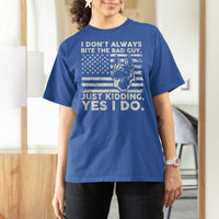 Funny K9 T Shirt For Women Belgian Malinois American Flag Police Officer - Wonder Print Shop