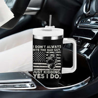 Funny K9 Tumbler With Handle Belgian Malinois American Flag Police Officer - Wonder Print Shop