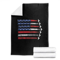 B2 Spirit Throw Blanket B-2 Stealth Bomber Aircraft American Flag Patriotic - Wonder Print Shop
