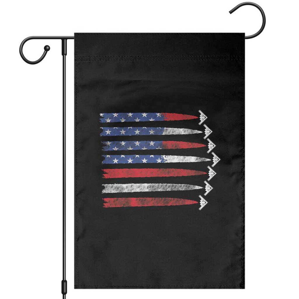 B2 Spirit Garden Flag B-2 Stealth Bomber Aircraft American Flag Patriotic - Wonder Print Shop