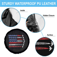 B2 Spirit Spare Tire Cover B-2 Stealth Bomber Aircraft American Flag Patriotic - Wonder Print Shop
