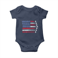 B2 Spirit Baby Onesie B-2 Stealth Bomber Aircraft American Flag Patriotic - Wonder Print Shop