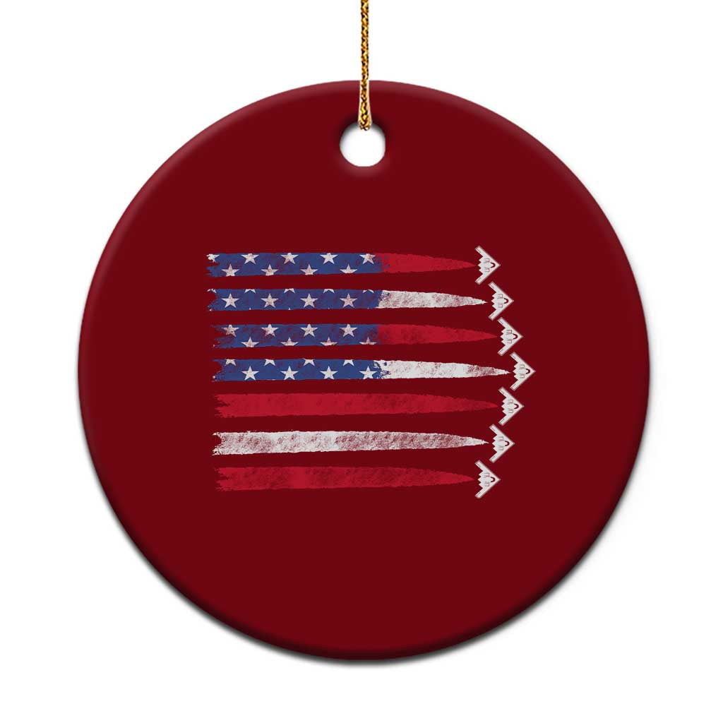 B2 Spirit Ceramic Ornament B-2 Stealth Bomber Aircraft American Flag Patriotic - Wonder Print Shop