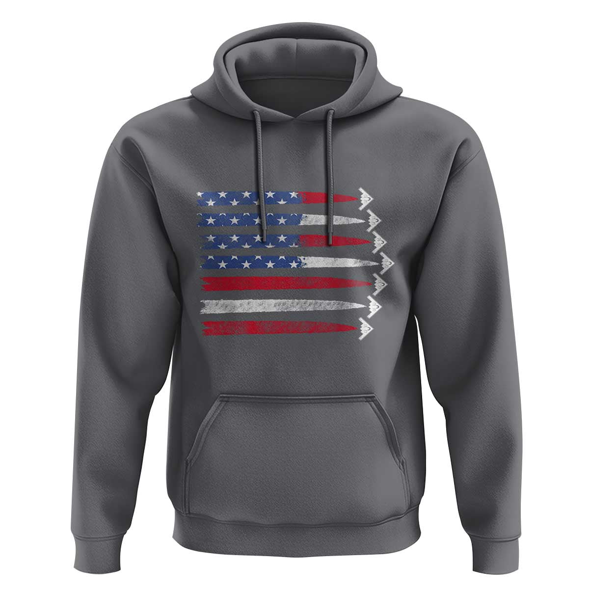 B2 Spirit Hoodie B-2 Stealth Bomber Aircraft American Flag Patriotic - Wonder Print Shop