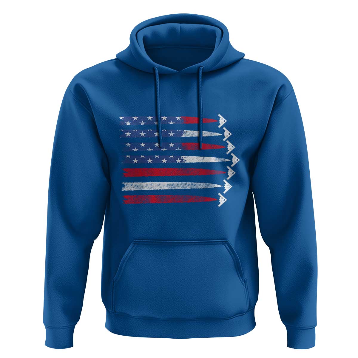 B2 Spirit Hoodie B-2 Stealth Bomber Aircraft American Flag Patriotic - Wonder Print Shop