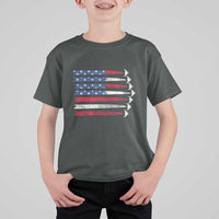 B2 Spirit T Shirt For Kid B-2 Stealth Bomber Aircraft American Flag Patriotic - Wonder Print Shop