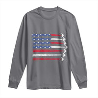 B2 Spirit Long Sleeve Shirt B-2 Stealth Bomber Aircraft American Flag Patriotic - Wonder Print Shop