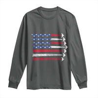 B2 Spirit Long Sleeve Shirt B-2 Stealth Bomber Aircraft American Flag Patriotic - Wonder Print Shop