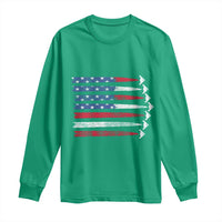 B2 Spirit Long Sleeve Shirt B-2 Stealth Bomber Aircraft American Flag Patriotic - Wonder Print Shop