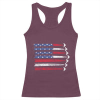 B2 Spirit Racerback Tank Top B-2 Stealth Bomber Aircraft American Flag Patriotic - Wonder Print Shop