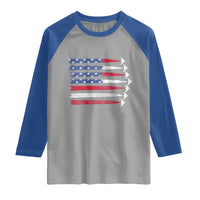 B2 Spirit Raglan Shirt B-2 Stealth Bomber Aircraft American Flag Patriotic - Wonder Print Shop