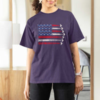 B2 Spirit T Shirt For Women B-2 Stealth Bomber Aircraft American Flag Patriotic - Wonder Print Shop
