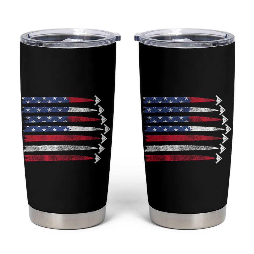 B2 Spirit Tumbler Cup B-2 Stealth Bomber Aircraft American Flag Patriotic - Wonder Print Shop