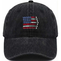 B2 Spirit Washed Cotton Baseball Cap B-2 Stealth Bomber Aircraft American Flag Patriotic