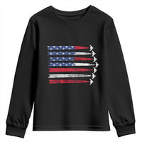 B2 Spirit Youth Sweatshirt B-2 Stealth Bomber Aircraft American Flag Patriotic - Wonder Print Shop