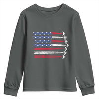 B2 Spirit Youth Sweatshirt B-2 Stealth Bomber Aircraft American Flag Patriotic - Wonder Print Shop