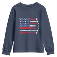B2 Spirit Youth Sweatshirt B-2 Stealth Bomber Aircraft American Flag Patriotic - Wonder Print Shop