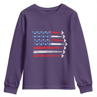 B2 Spirit Youth Sweatshirt B-2 Stealth Bomber Aircraft American Flag Patriotic - Wonder Print Shop