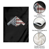 B2 Spirit Garden Flag B-2 Bomber Stealth Aircraft Schematic American Flag - Wonder Print Shop