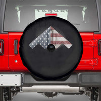 B2 Spirit Spare Tire Cover B-2 Bomber Stealth Aircraft Schematic American Flag - Wonder Print Shop
