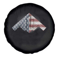 B2 Spirit Spare Tire Cover B-2 Bomber Stealth Aircraft Schematic American Flag - Wonder Print Shop