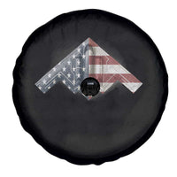 B2 Spirit Spare Tire Cover B-2 Bomber Stealth Aircraft Schematic American Flag - Wonder Print Shop