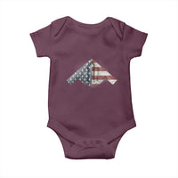 B2 Spirit Baby Onesie B-2 Bomber Stealth Aircraft Schematic American Flag - Wonder Print Shop