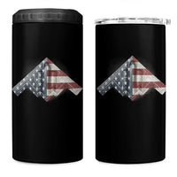 B2 Spirit 4 in 1 Can Cooler Tumbler B-2 Bomber Stealth Aircraft Schematic American Flag - Wonder Print Shop