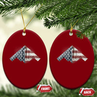 B2 Spirit Ceramic Ornament B-2 Bomber Stealth Aircraft Schematic American Flag - Wonder Print Shop