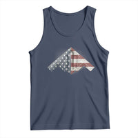 B2 Spirit Tank Top B-2 Bomber Stealth Aircraft Schematic American Flag - Wonder Print Shop