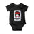 Boricua Girl Baby Onesie Messy Bun Puerto Rican Flag Hibiscus Flower - Wonder Print Shop