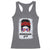 Boricua Girl Racerback Tank Top Messy Bun Puerto Rican Flag Hibiscus Flower - Wonder Print Shop