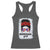 Boricua Girl Racerback Tank Top Messy Bun Puerto Rican Flag Hibiscus Flower - Wonder Print Shop