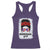 Boricua Girl Racerback Tank Top Messy Bun Puerto Rican Flag Hibiscus Flower - Wonder Print Shop