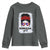 Boricua Girl Youth Sweatshirt Messy Bun Puerto Rican Flag Hibiscus Flower - Wonder Print Shop